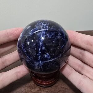 Sodalite Crystal Sphere 76 mm